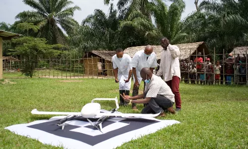 Drones save the day in Yellow Fever vaccine campaign in DRC Drones save the day in Yellow Fever vaccine campaign in DRC
