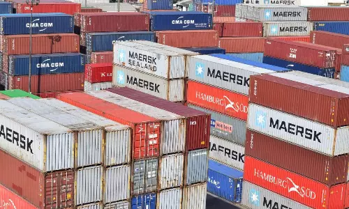 Pile of containers - 3.5 million TEU - likely in U.S. Pile of containers - 3.5 million TEU - likely in U.S.