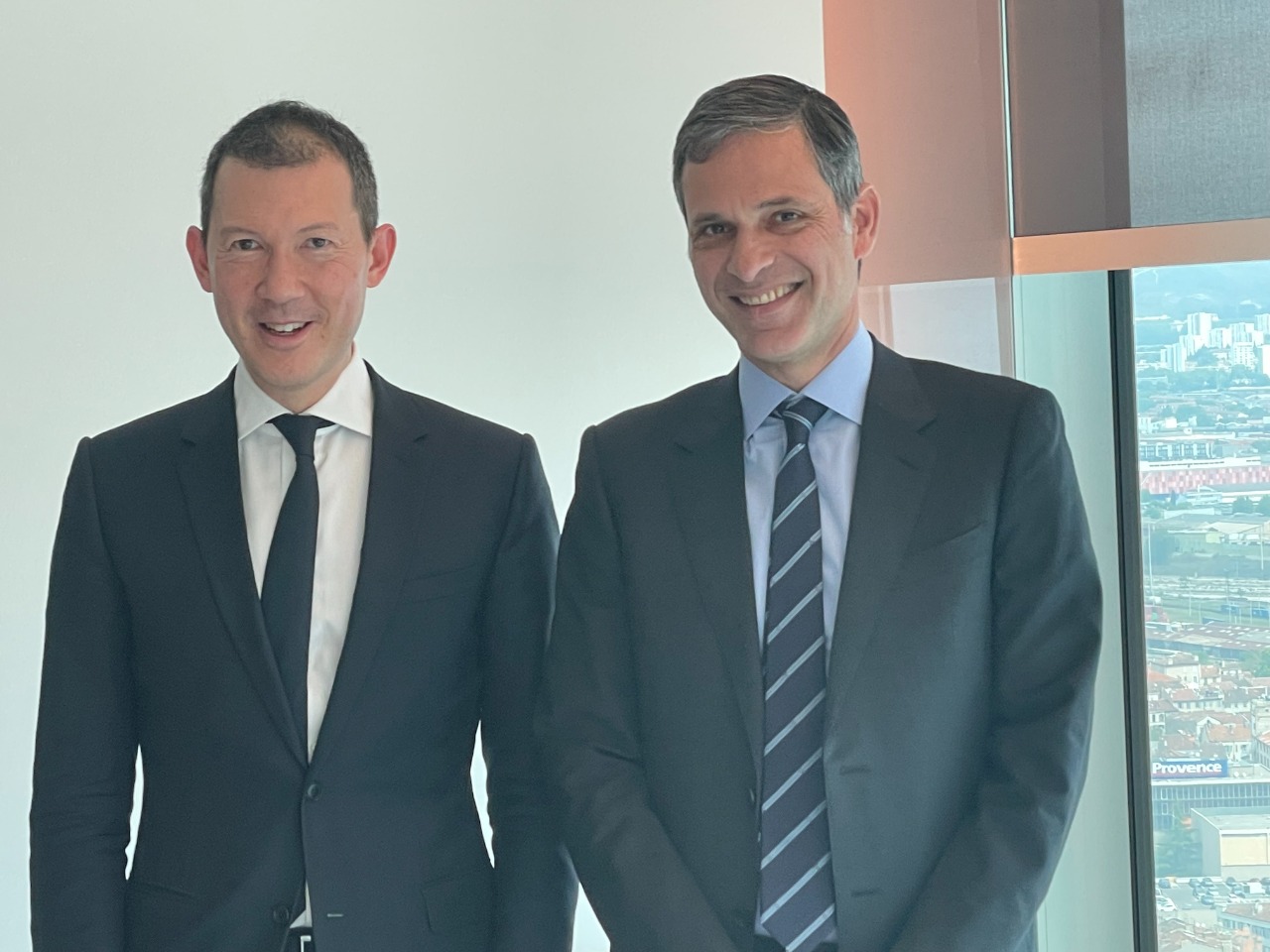   Benjamin Smith, CEO, Air France-KLM Group and Rodolphe Saadé, Chairman and CEO of the CMA CGM Group