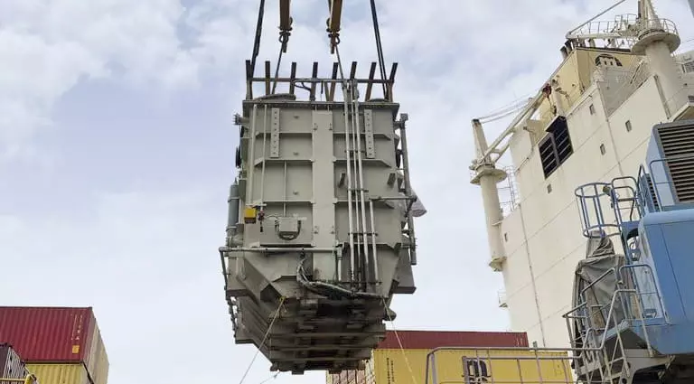 MSC India loads record 140-ton transformer from Mundra, headed for Zambia MSC India loads record 140-ton transformer from Mundra, headed for Zambia