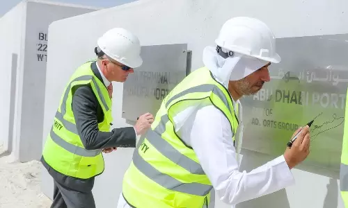 AD Ports Group, CMA Terminals start building terminal at Khalifa Port AD Ports Group, CMA Terminals start building terminal at Khalifa Port