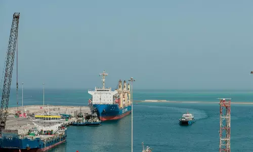 Mugharraq Port welcomes 1st international shipment Mugharraq Port welcomes 1st international shipment