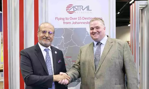 Sanjeev Gadhia, CEO, Astral Aviation and Thomas Honiball, Accountable Manager and CEO, Suid Cargo Airlines Sanjeev Gadhia, CEO, Astral Aviation and Thomas Honiball, Accountable Manager and CEO, Suid Cargo Airlines