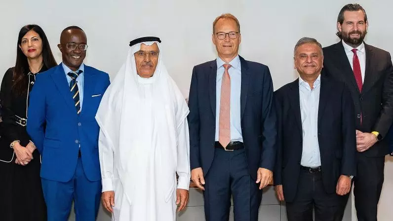 From left: Roshanak Bassiri Gharb, Partner, Clyde & Co, Amadou Diallo, CEO, DHL Global Forwarding Middle East & Africa, Ahmed H. Al Tayer, Director & Board Member, Al Tayer Group, Tim Scharwath, CEO, DHL Global Forwarding, Freight, Rajiv Ohri, Senior Advisor, Al Tayer Group and Tobias Maier, CFO, DHL Global Forwarding, Middle East & Africa. From left: Roshanak Bassiri Gharb, Partner, Clyde & Co, Amadou Diallo, CEO, DHL Global Forwarding Middle East & Africa, Ahmed H. Al Tayer, Director & Board Member, Al Tayer Group, Tim Scharwath, CEO, DHL Global Forwarding, Freight, Rajiv Ohri, Senior Advisor, Al Tayer Group and Tobias Maier, CFO, DHL Global Forwarding, Middle East & Africa.