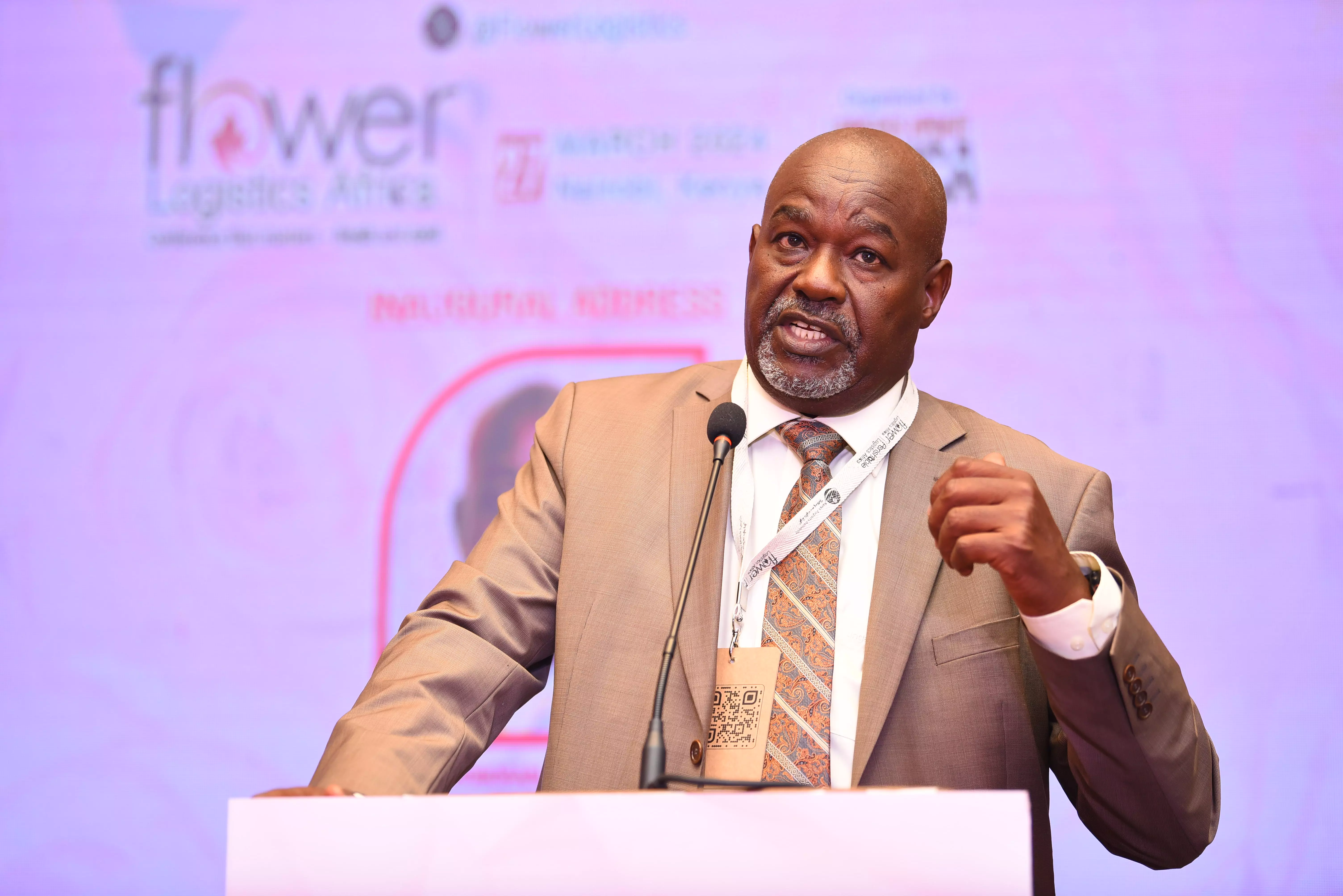 Caleb Kositany, Chairperson of the Board of the Kenya Airports Authority, delivering the inaugural address Caleb Kositany, Chairperson of the Board of the Kenya Airports Authority, delivering the inaugural address