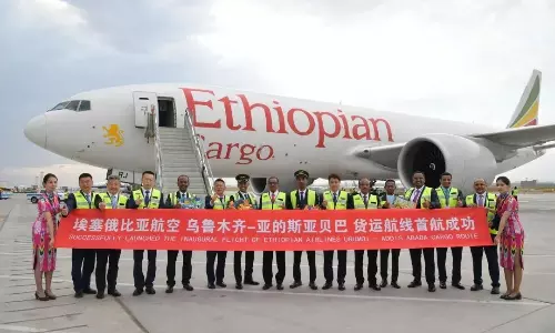 Ethiopian Cargo starts Urumqi–Addis route with B777 freighter Ethiopian Cargo starts Urumqi–Addis route with B777 freighter