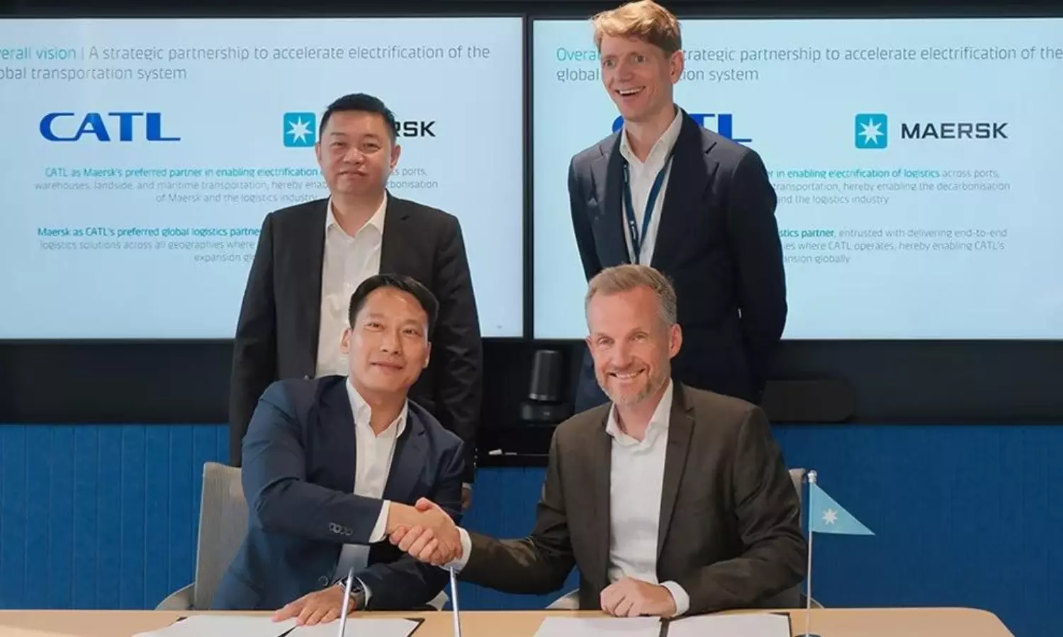 Maersk and CATL partner to drive green logistics and supply chain electrification Maersk and CATL partner to drive green logistics and supply chain electrification