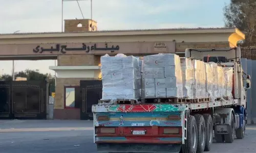 Egypt sustains Gaza aid logistics with 95th convoy amid winter pressure Egypt sustains Gaza aid logistics with 95th convoy amid winter pressure