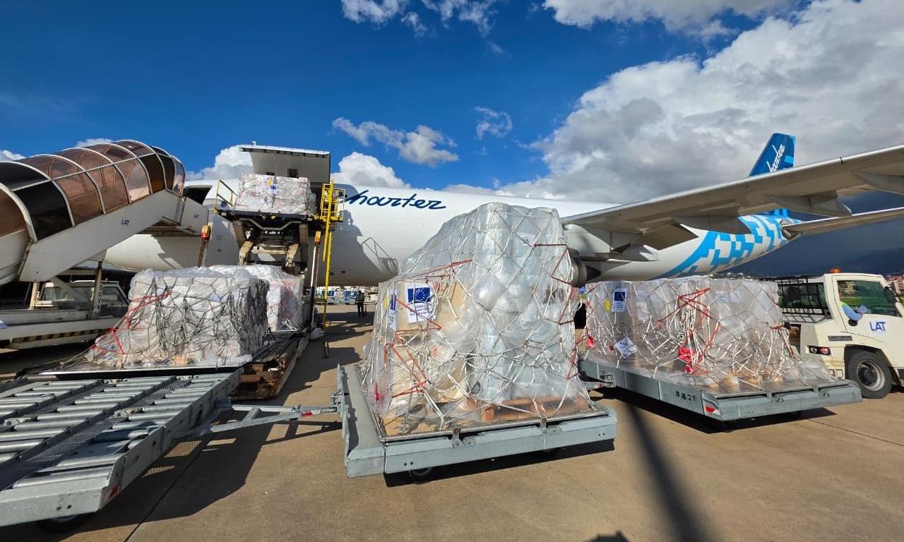 Hulo coordinates two EU relief flights carrying aid to Lebanon