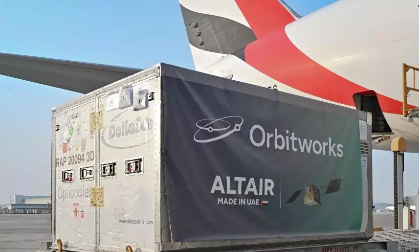 Emirates SkyCargo transports UAE’s Altair-1 satellite Emirates SkyCargo transports UAE’s Altair-1 satellite