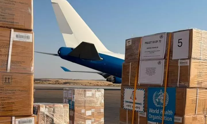 Dubai Humanitarian airlifts aid to Gaza Dubai Humanitarian airlifts aid to Gaza