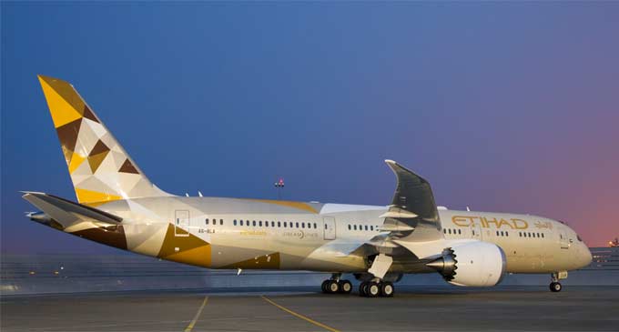 Etihad Airways starts B787 Dreamliner service to Johannesburg, South Africa