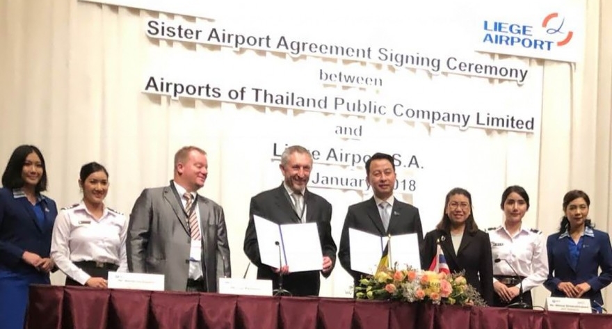 Liege Airport signs Sistership Agreement with Thailand Liege Airport signs Sistership Agreement with Thailand