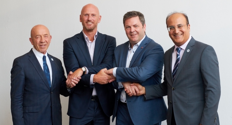 (L-R): Vladimir Zubkov, secretary general, TIACA; Sebastiaan Scholte, outgoing chairman of TIACA and CEO of Jan de Rijk Logistics; Steven Polmans incoming chairman of TIACA and director cargo and logistics at Brussels Airport Company; and Sanjeev Gadhia, incoming VC, TIACA and founder (L-R): Vladimir Zubkov, secretary general, TIACA; Sebastiaan Scholte, outgoing chairman of TIACA and CEO of Jan de Rijk Logistics; Steven Polmans incoming chairman of TIACA and director cargo and logistics at Brussels Airport Company; and Sanjeev Gadhia, incoming VC, TIACA and founder