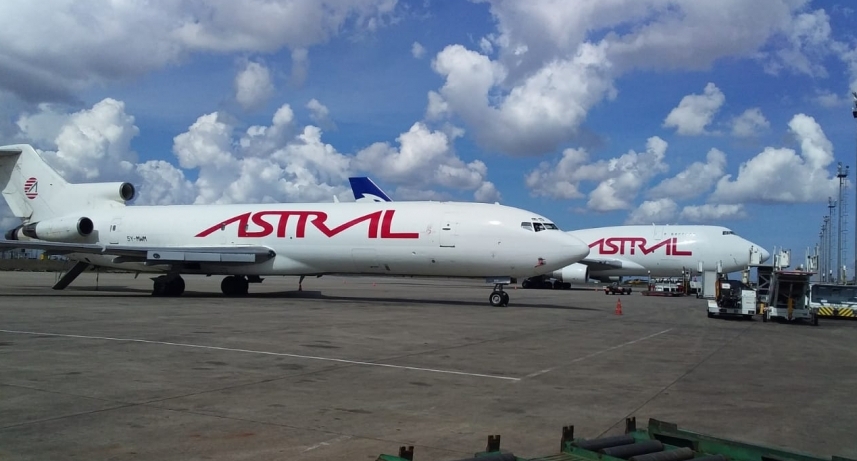 Astral Aviation in compliance with the Kenya Civil Aviation Authority (CAA) Directives will operate a limited number of frequencies from Jomo Kenyatta International Airport on scheduled routes. Astral Aviation in compliance with the Kenya Civil Aviation Authority (CAA) Directives will operate a limited number of frequencies from Jomo Kenyatta International Airport on scheduled routes.