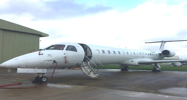 The aircraft ferried from France to Namibia on April 8. The aircraft ferried from France to Namibia on April 8.